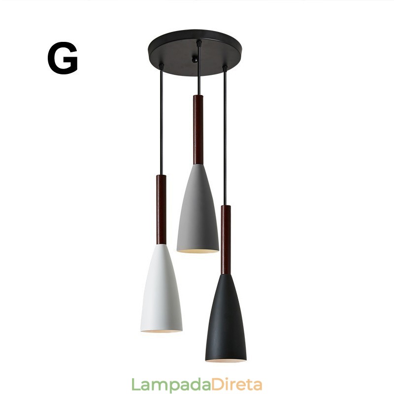 Design moderno e contemporâneo de luminária pendente Macaron