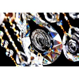 Luminária pendente de cristal jade estilo vela lustre