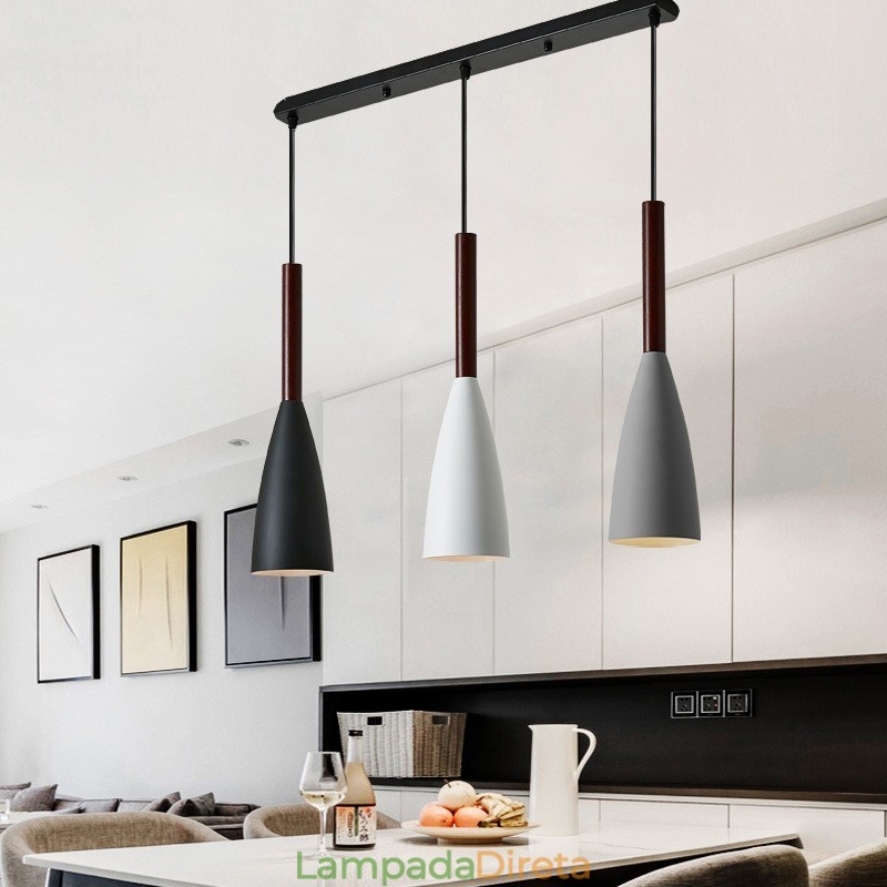 Design moderno e contemporâneo de luminária pendente Macaron