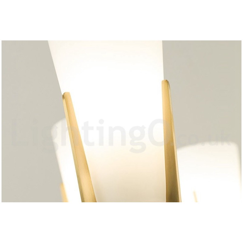 Lustre de vela pendente de cristais de latão vintage retrô com cúpulas de vidro