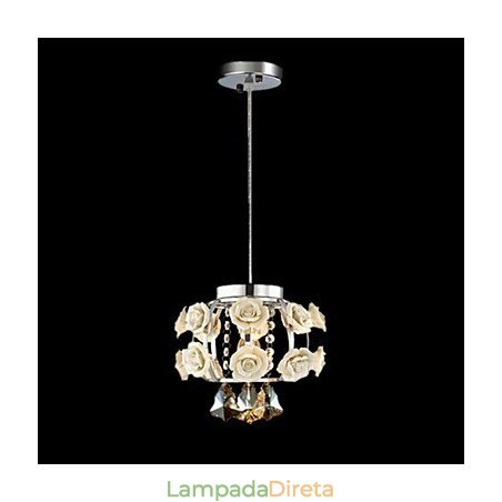 Lustre Cristal Moderno Contemporâneo Lanterna Metal 1 Luz Lustre Cristal Moderno Contemporâneo Lanterna Metal 1 Luz