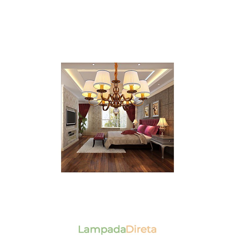 Lustre Moderno Contemporâneo Metal