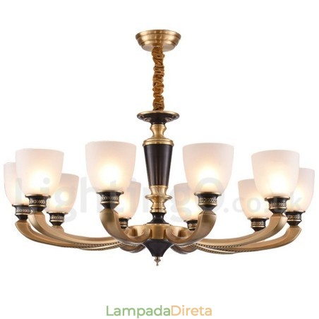 Pure Brass Luxuoso Rústico Retro Vintage Latão Pingente Vela Lustre com Tons de Vidro Pure Brass Luxuoso Rústico Retro Vintage Latão Pingente Vela Lustre com Tons de Vidro