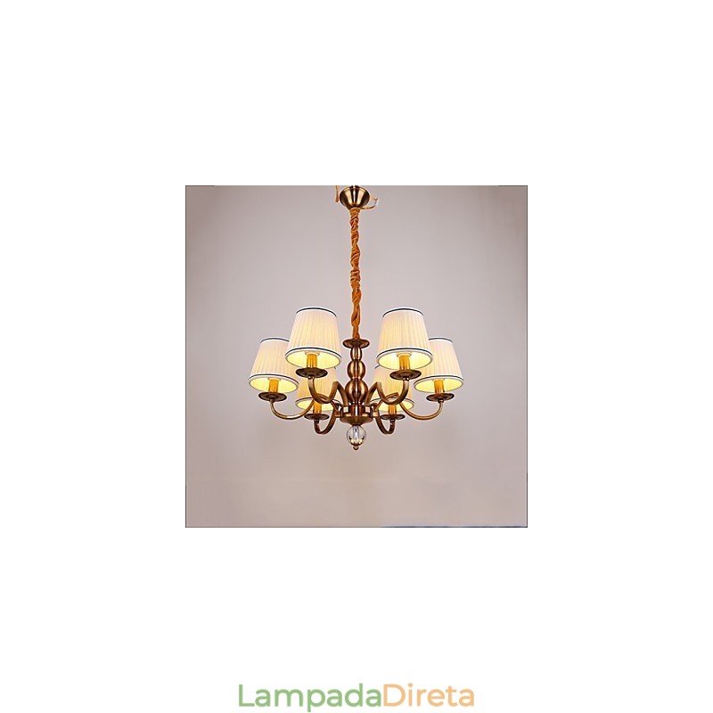 Lustre Moderno Contemporâneo Metal