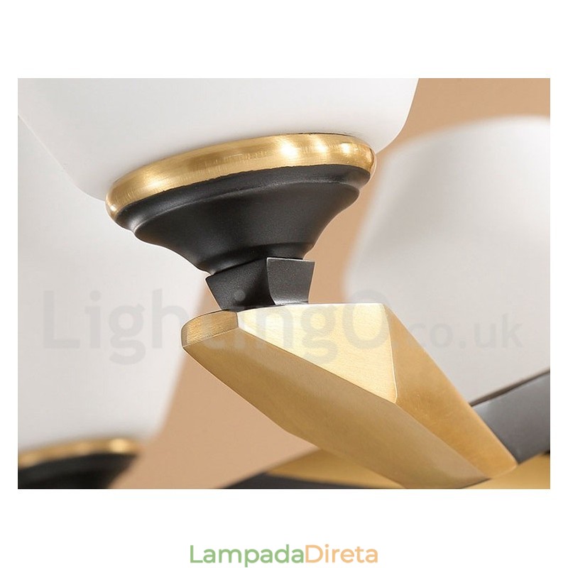 Pure Brass Luxuoso Rústico Retro Vintage Latão Pingente Vela Lustre com Tons de Vidro