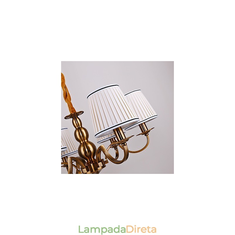 Lustre Moderno Contemporâneo Metal