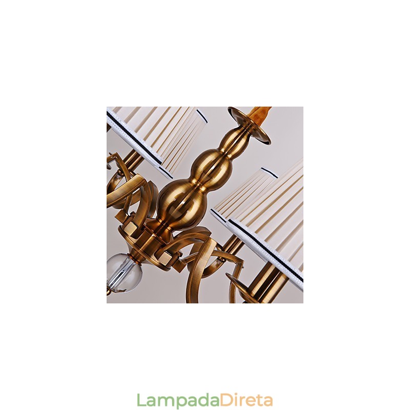 Lustre Moderno Contemporâneo Metal