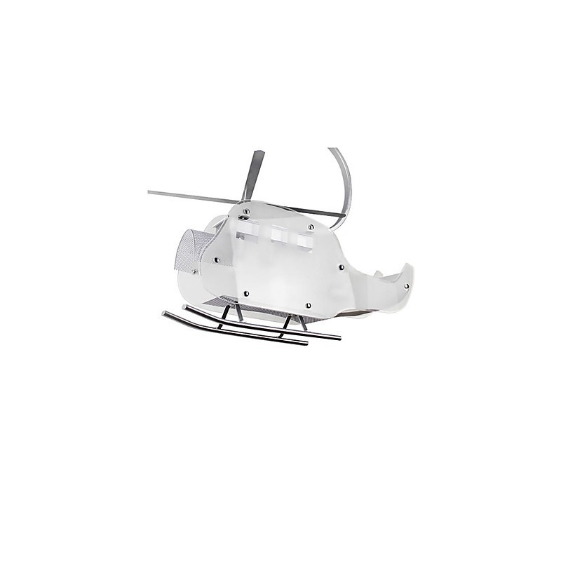 Lâmpada infantil simples Lâmpada de helicóptero de vidro de desenho animado