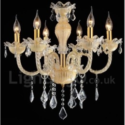 Lustre de cristal luxuoso moderno contemporâneo pendente vela