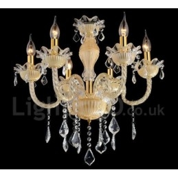 Lustre de cristal luxuoso moderno contemporâneo pendente vela