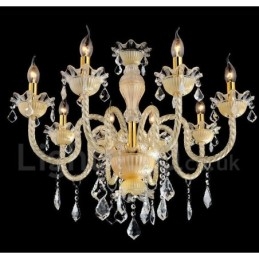 Lustre de cristal luxuoso moderno contemporâneo pendente vela