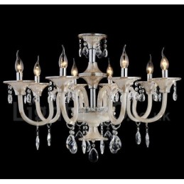 Lustre de cristal luxuoso moderno contemporâneo pendente vela