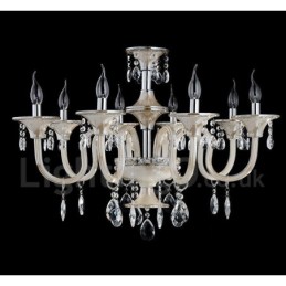 Lustre de cristal luxuoso moderno contemporâneo pendente vela
