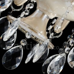 Lustre de cristal luxuoso moderno contemporâneo pendente vela