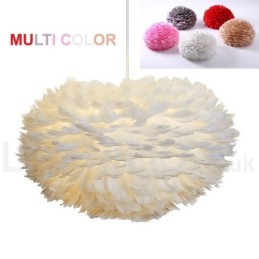 Lustre de penas multicolorido moderno e contemporâneo