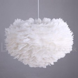 Lustre de penas multicolorido moderno e contemporâneo