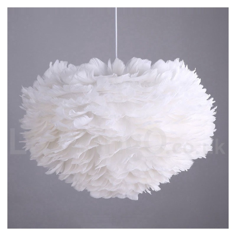 Lustre de penas multicolorido moderno e contemporâneo