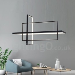 Luminária pendente linear regulável com controle remoto Luz ambiente Acabamentos pintados Alumínio Design moderno
