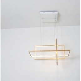 Luminária pendente linear regulável com controle remoto Luz ambiente Acabamentos pintados Alumínio Design moderno