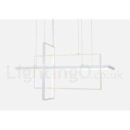Luminária pendente linear regulável com controle remoto Luz ambiente Acabamentos pintados Alumínio Design moderno