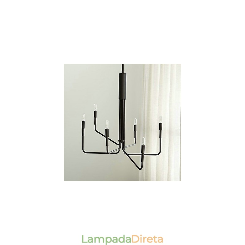 Lustre de metal com pintura country