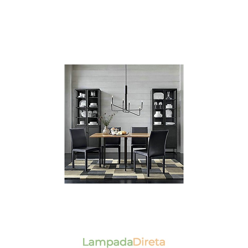 Lustre de metal com pintura country
