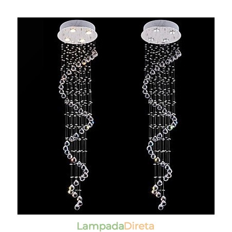 Lustre de cristal pendente, iluminação, 4 luzes, prata, canpoy, transparente, k9, cristal, hélice, teto, lâmpadas, h150cm Lustre de cristal pendente, iluminação, 4 luzes, prata, canpoy, transparente, k9, cristal, hélice, teto, lâmpadas, h150cm