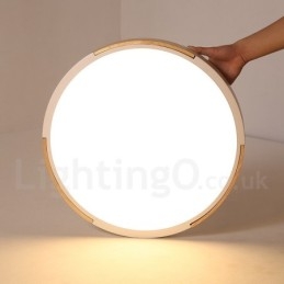 Macaron regulável multi cores madeira ultra fina luz de teto com sombra de acrílico lâmpada de teto estilo nórdico