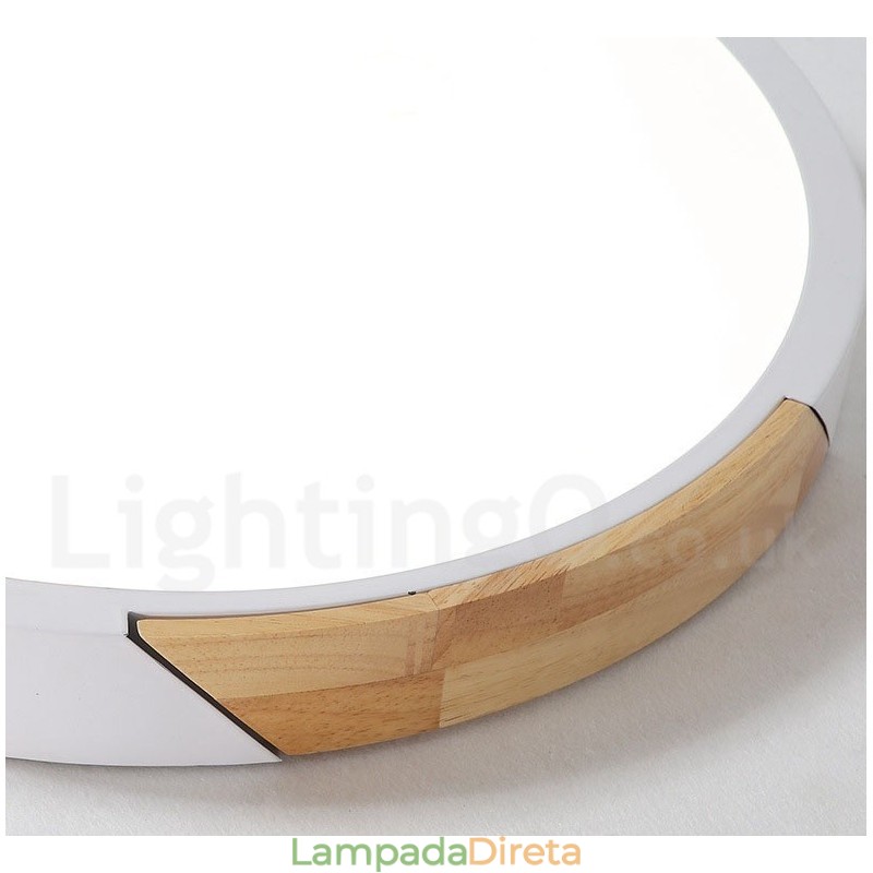 Macaron regulável multi cores madeira ultra fina luz de teto com sombra de acrílico lâmpada de teto estilo nórdico