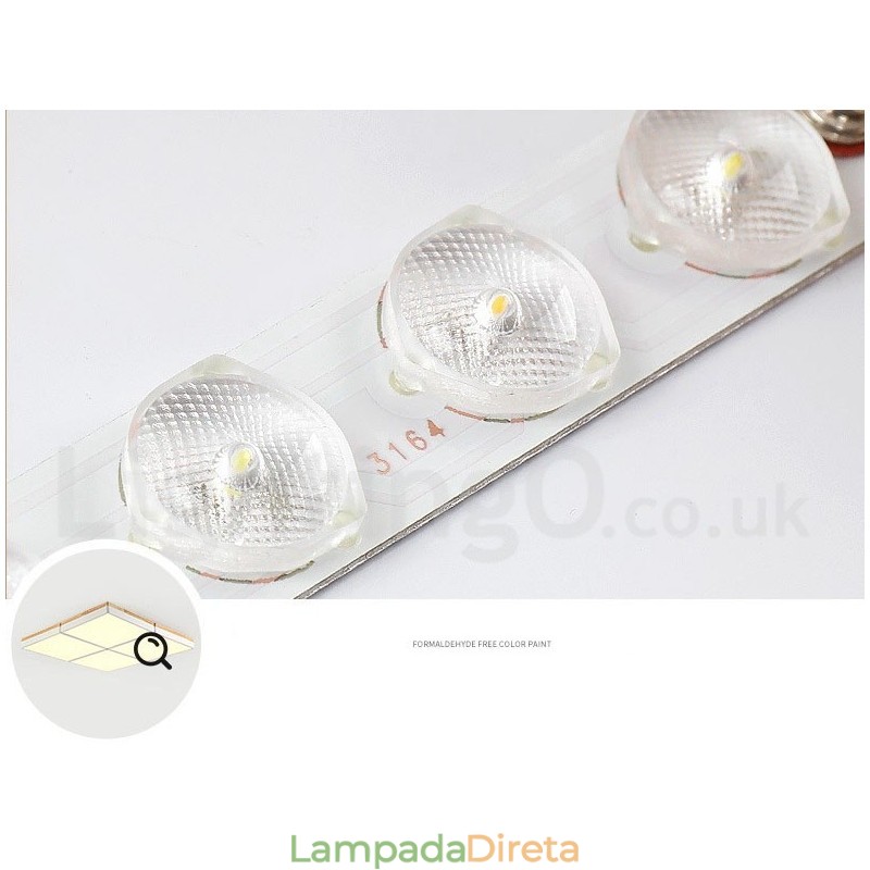Grande quadrado regulável Macaron ultra fino multicolorido luz de teto de madeira com abajur de acrílico lâmpada de teto estilo nórdico