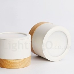 Mini luminária de teto de design moderno de madeira com cúpula de acrílico especial para também pode ser usada como luminária de parede