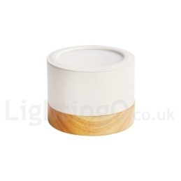 Mini luminária de teto de design moderno de madeira com cúpula de acrílico especial para também pode ser usada como luminária de parede