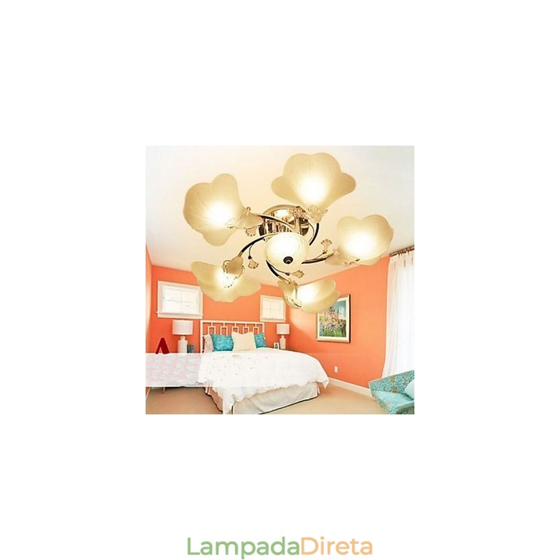 Luminária de teto de vidro Luminária de teto