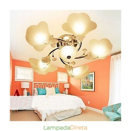 Luminária de teto de vidro Luminária de teto Luminária de teto de vidro Luminária de teto