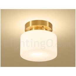 Luminária de teto embutida retrô vintage com abajur