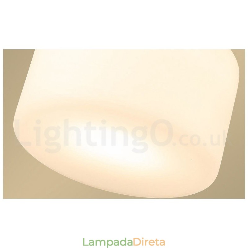 Luminária de teto embutida retrô vintage com abajur