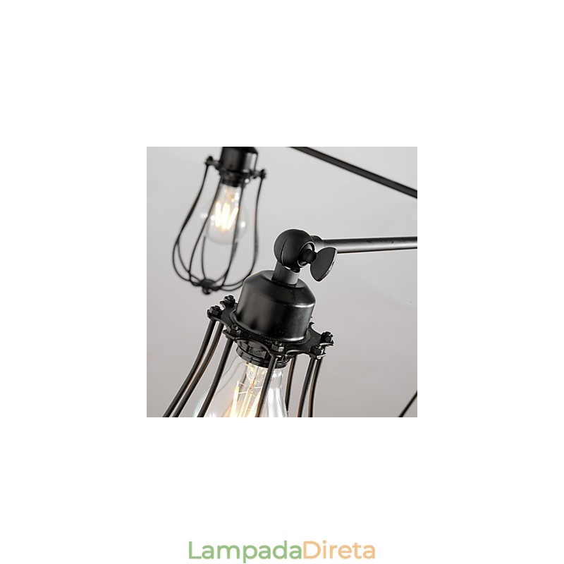 Lustre Mini Estilo Moderno Contemporâneo Metal