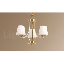 Pure Brass Grande Luxuoso Rústico Retro Vintage Pingente de Latão Lustre com Tons de Vidro