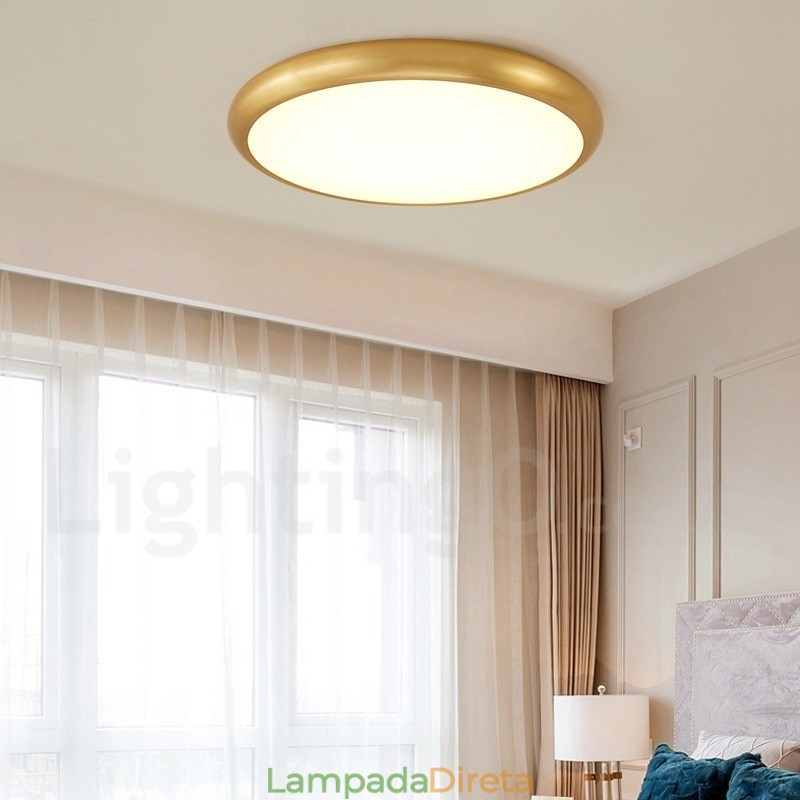 Luzes de teto de latão embutidas ultrafinas, modernas, contemporâneas e reguláveis, estilo nórdico, com cúpula de acrílico, também podem ser usadas como luminária de parede