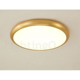 Luzes de teto de latão embutidas ultrafinas, modernas, contemporâneas e reguláveis, estilo nórdico, com cúpula de acrílico, também podem ser usadas como luminária de parede