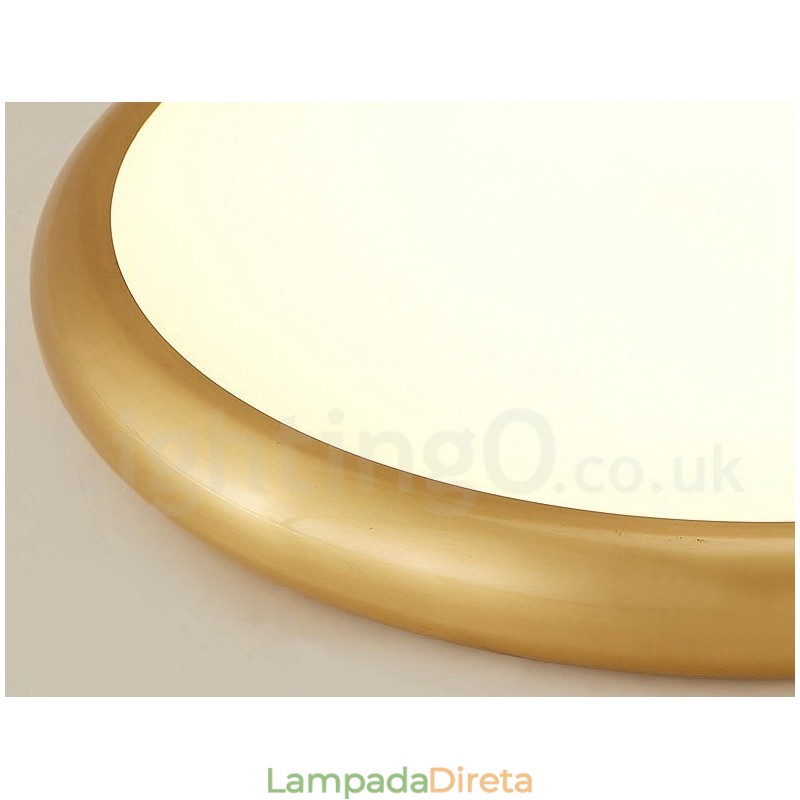 Luzes de teto de latão embutidas ultrafinas, modernas, contemporâneas e reguláveis, estilo nórdico, com cúpula de acrílico, também podem ser usadas como luminária de parede