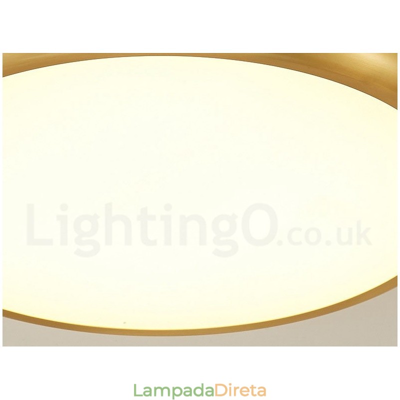 Luzes de teto de latão embutidas ultrafinas, modernas, contemporâneas e reguláveis, estilo nórdico, com cúpula de acrílico, também podem ser usadas como luminária de parede