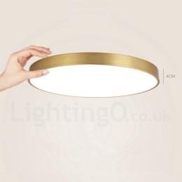 Luzes de teto de latão ultrafinas 100% redondas reguláveis, modernas, contemporâneas, estilo nórdico, embutidas, com cúpula de acrílico, também podem ser usadas como luminária de parede