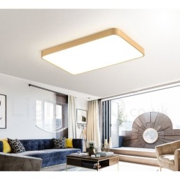 Luminárias de teto de latão embutidas, estilo nórdico moderno, contemporâneo, retangular ultrafinas, reguláveis, com cúpula de acrílico, também podem ser usadas como luminária de parede