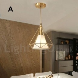 Luminária pendente estilo nórdico em estilo rústico de latão puro com cúpula de tecido