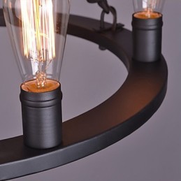 Luminária pendente de corda vintage loft lâmpada industrial criativa decoração estilo americano