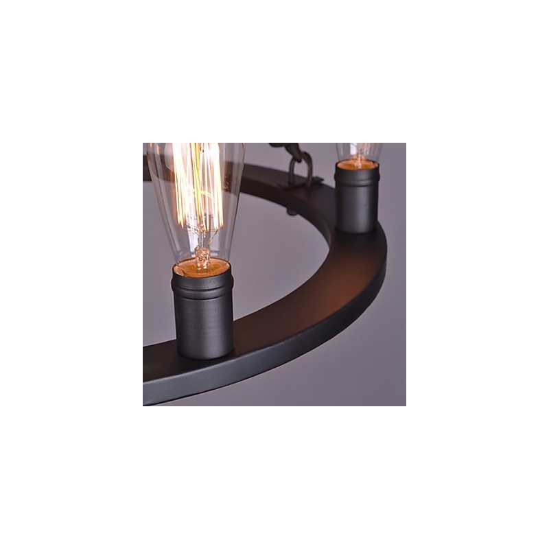 Luminária pendente de corda vintage loft lâmpada industrial criativa decoração estilo americano