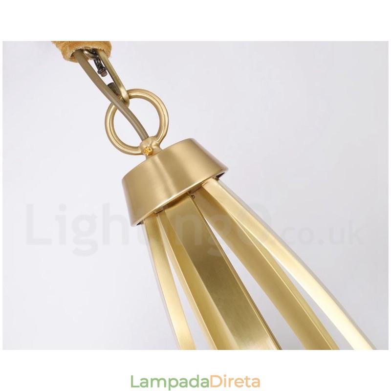 12 Luzes Puro Latão Grande Luxuoso Rústico Retro Vintage Latão Pingente Lustre com Tons de Vidro