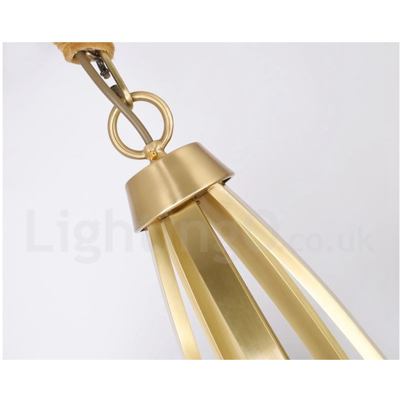15 Luzes Puro Latão Grande Luxuoso Rústico Retro Vintage Latão Pingente Lustre com Tons de Vidro
