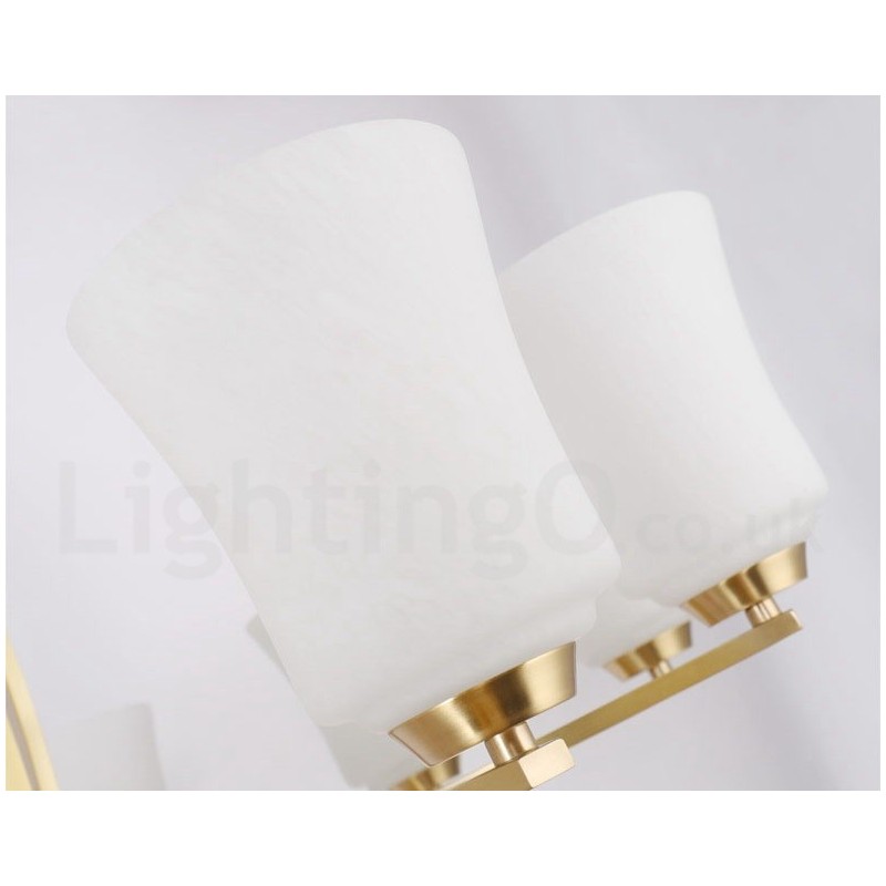 15 Luzes Puro Latão Grande Luxuoso Rústico Retro Vintage Latão Pingente Lustre com Tons de Vidro